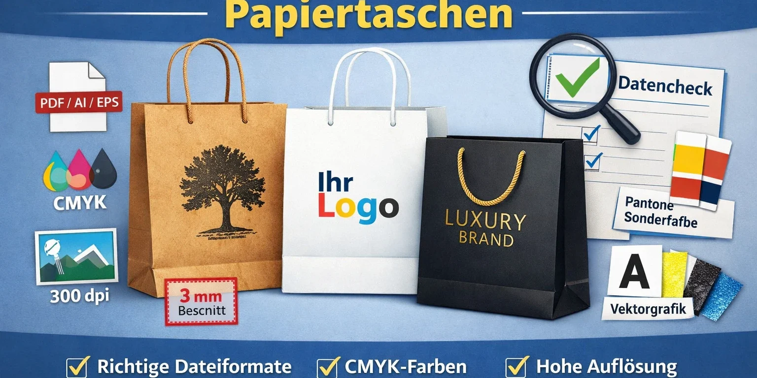 papiertaschen bedruckt, kraftpapiertaschen, papiertragetaschen mit offsetdruck