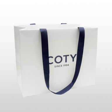 papiertaschen, satinband, werbetaschen, papiertaschen mit firmenlogo